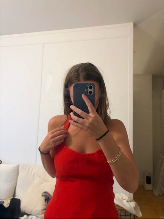 Zara Tops - Zara Red Ribbed Tank Top